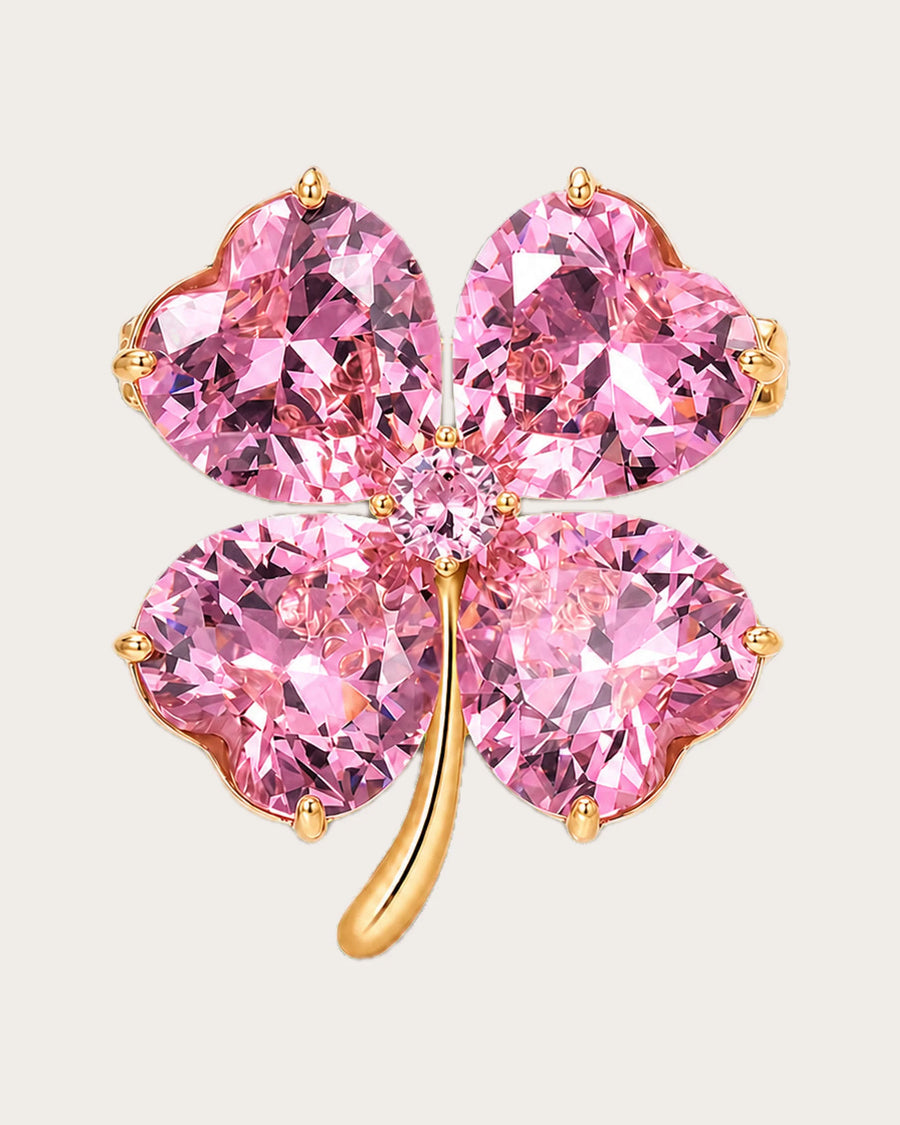 Lykke Pink Clover Brooch