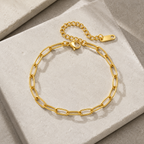 Lyra Paperclip Chain Bracelet still life
