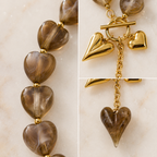 Maren Heart Toggle Necklace heart detail