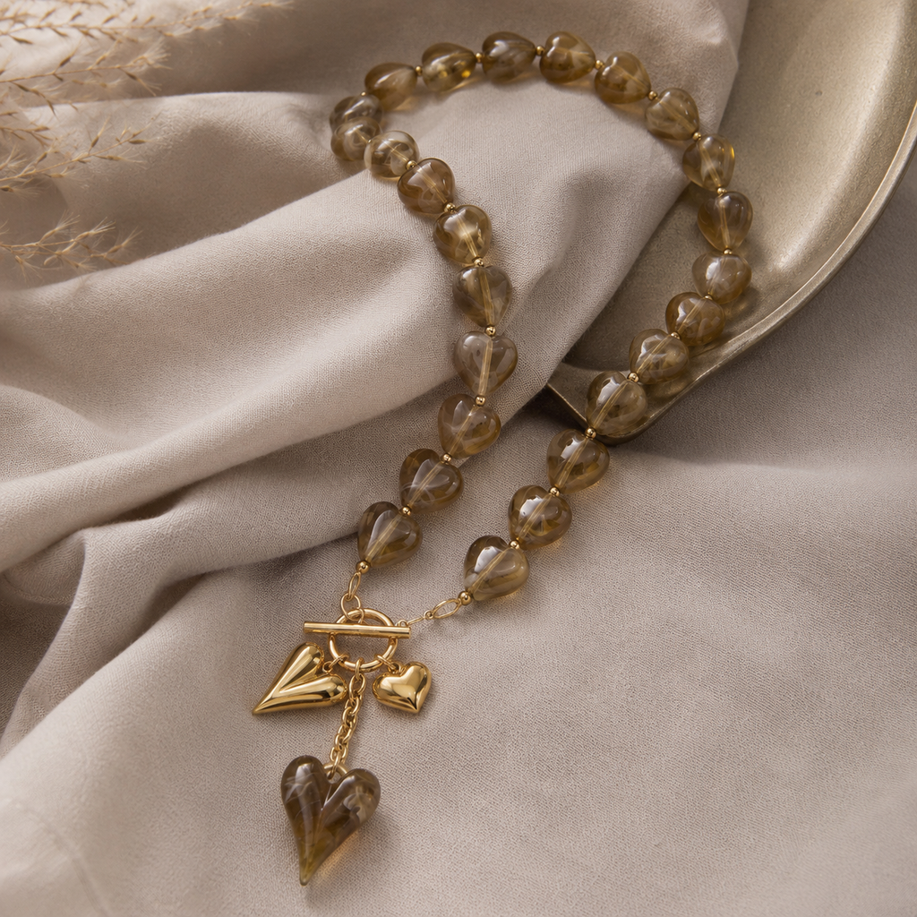 Maren Heart Toggle Necklace alternate display view