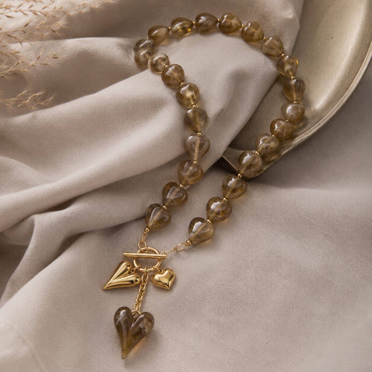 Maren Heart Toggle Necklace alternate display view