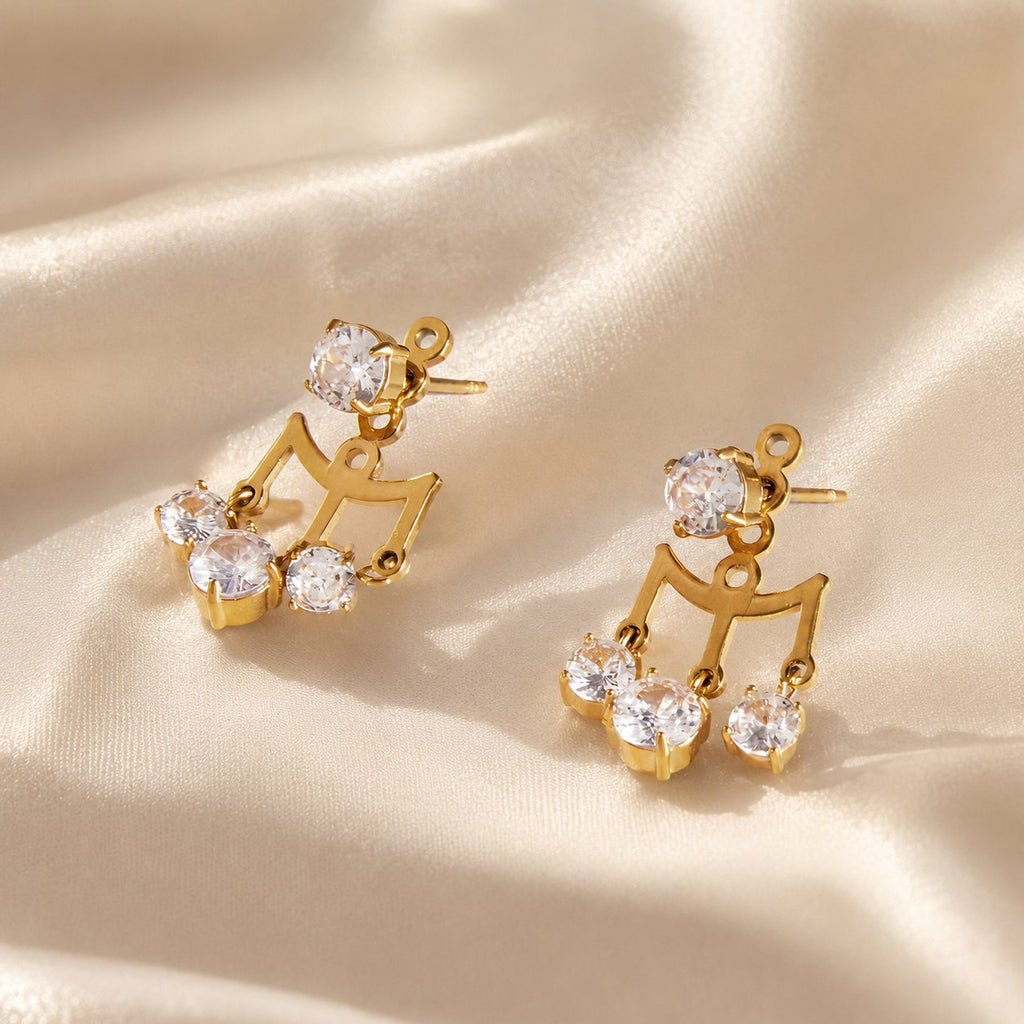 Mira Lantern Zircon Earrings detail