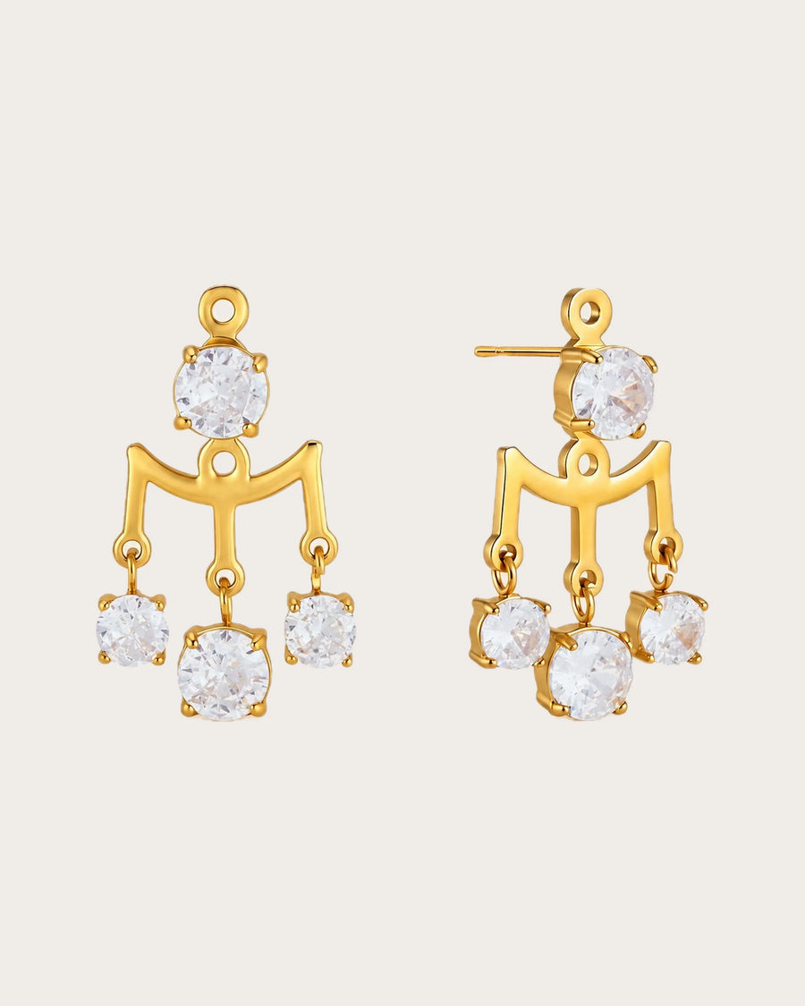 Mira Lantern Zircon Earrings