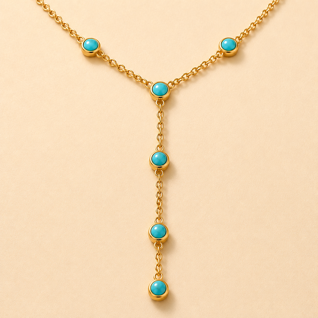 Nocturne Eye Charm Necklace showing eye charm and polished warm finish