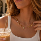 Nocturne Eye Charm Necklace Celeste Collar detail