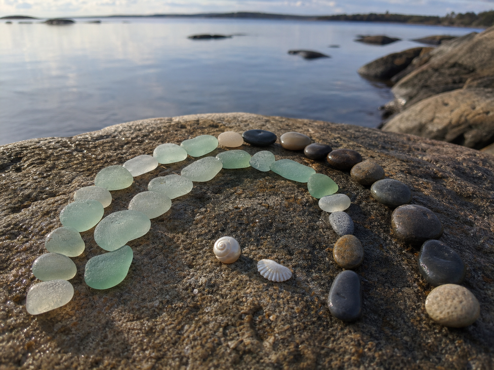 Small pieces from the shore