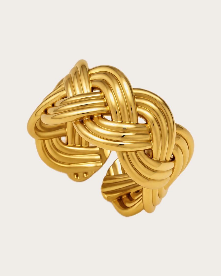 Sola Adjustable Gold Knot Ring