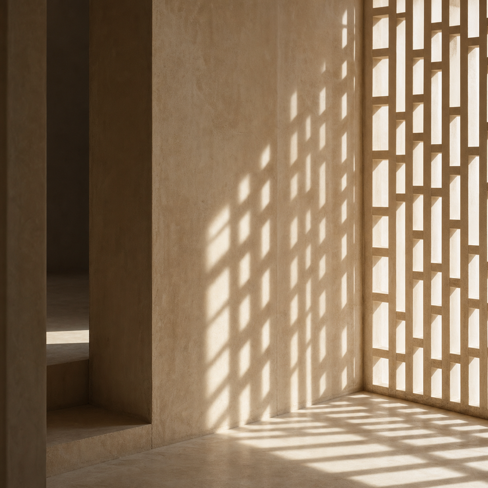 Light through a trellis