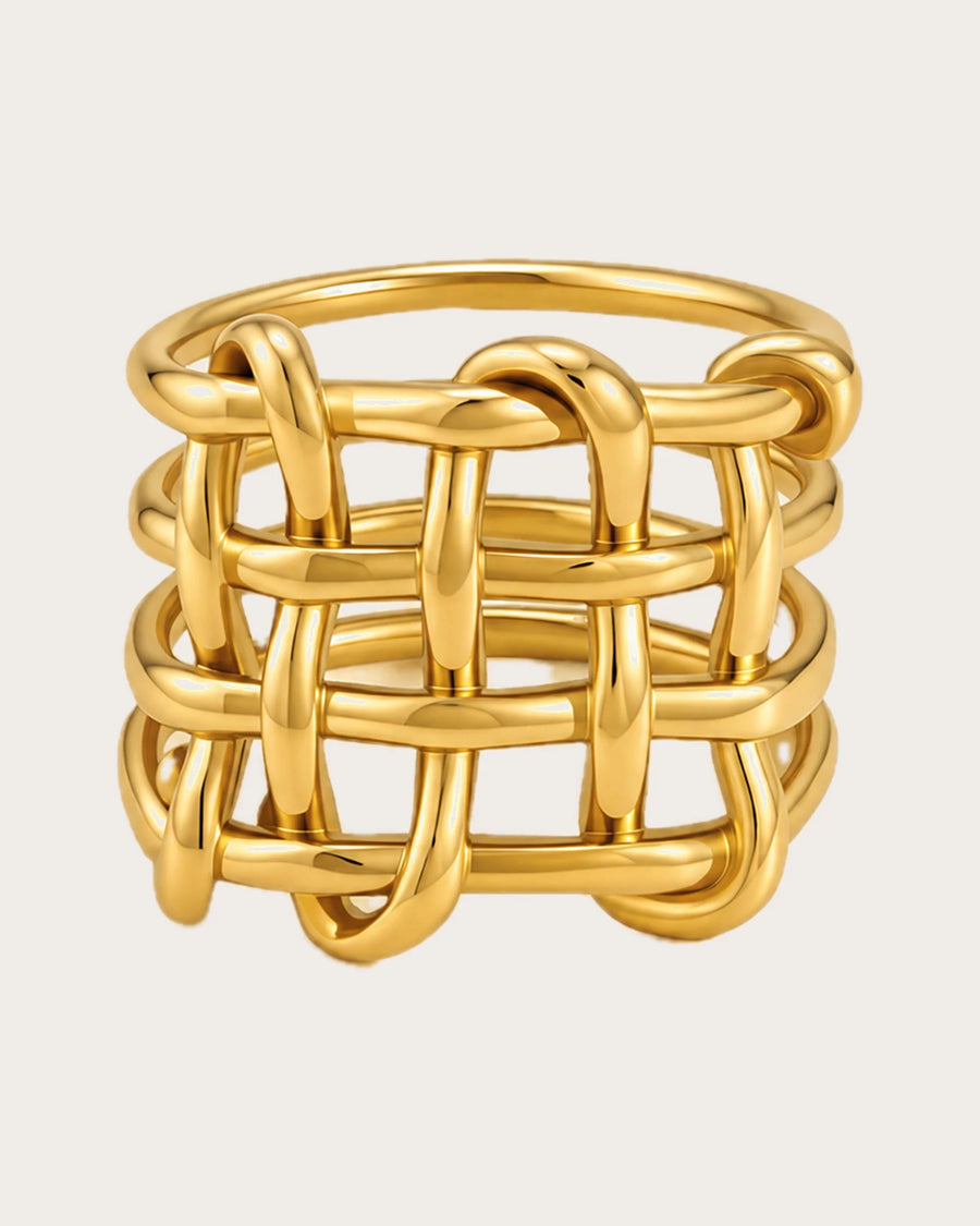 Trellis Light Wide Ring