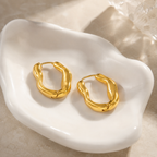 Vela Current Hoop Earrings display image