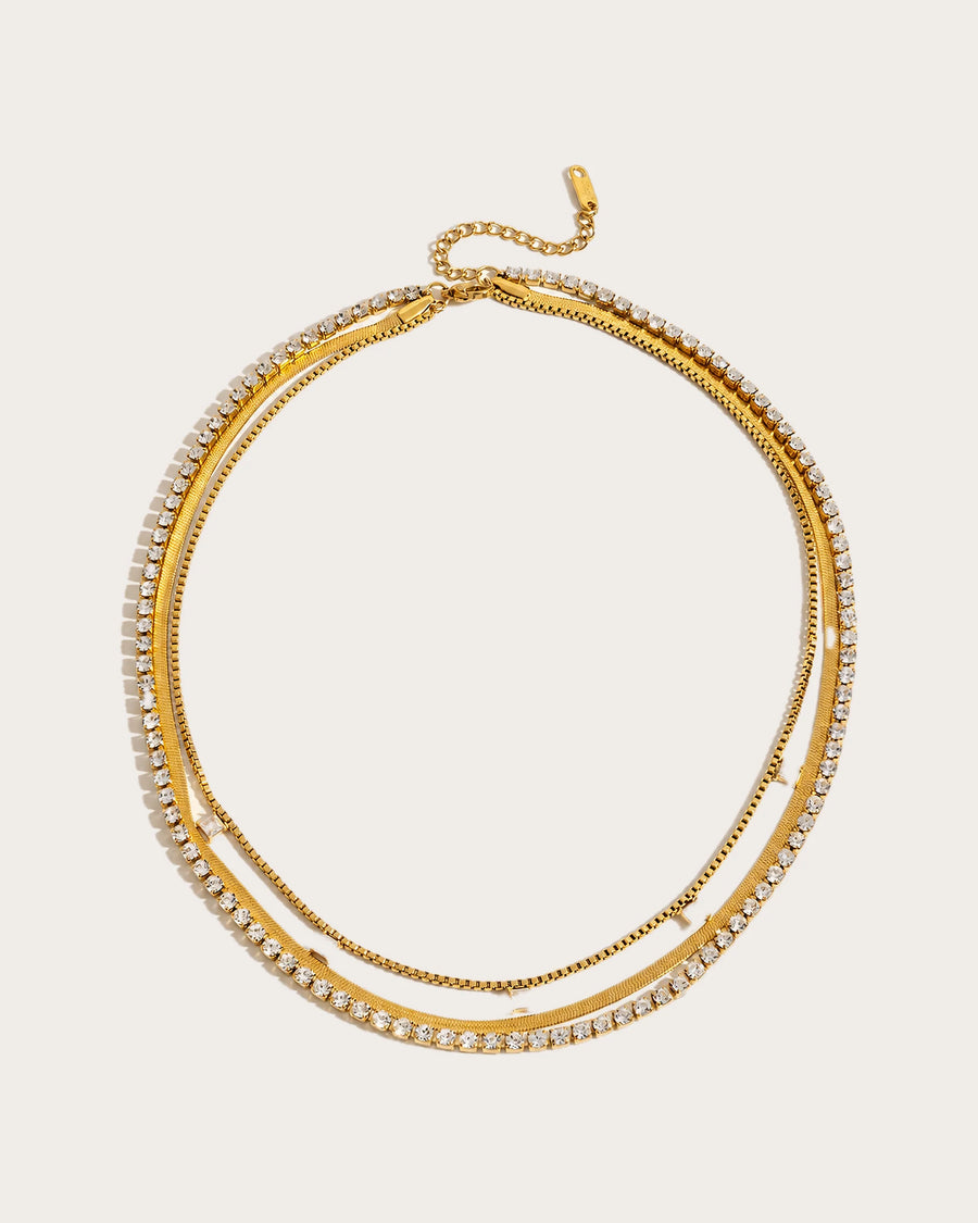 Vesper Line Layered Necklace