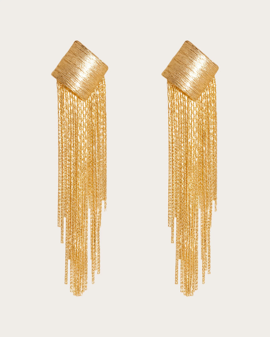 Virta Cascade Gold Earrings