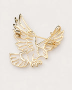 Back of Vinge eagle brooch showing the hinged pin and catch