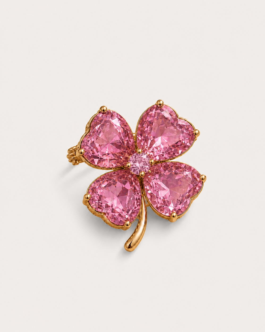 Lykke Four-Leaf Clover Brooch